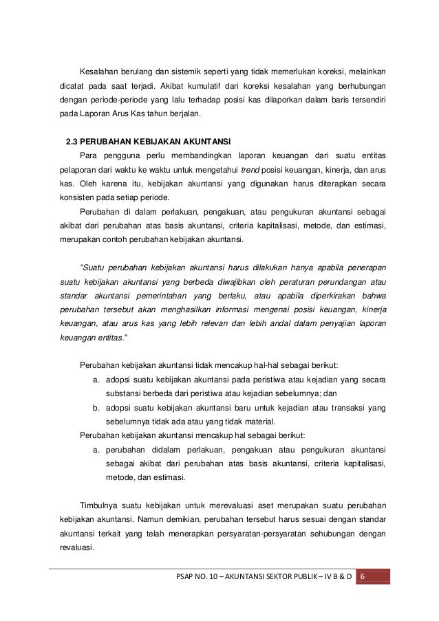 Makalah - PSAP NO. 10 vKOREKSI KESALAHAN, PERUBAHAN 