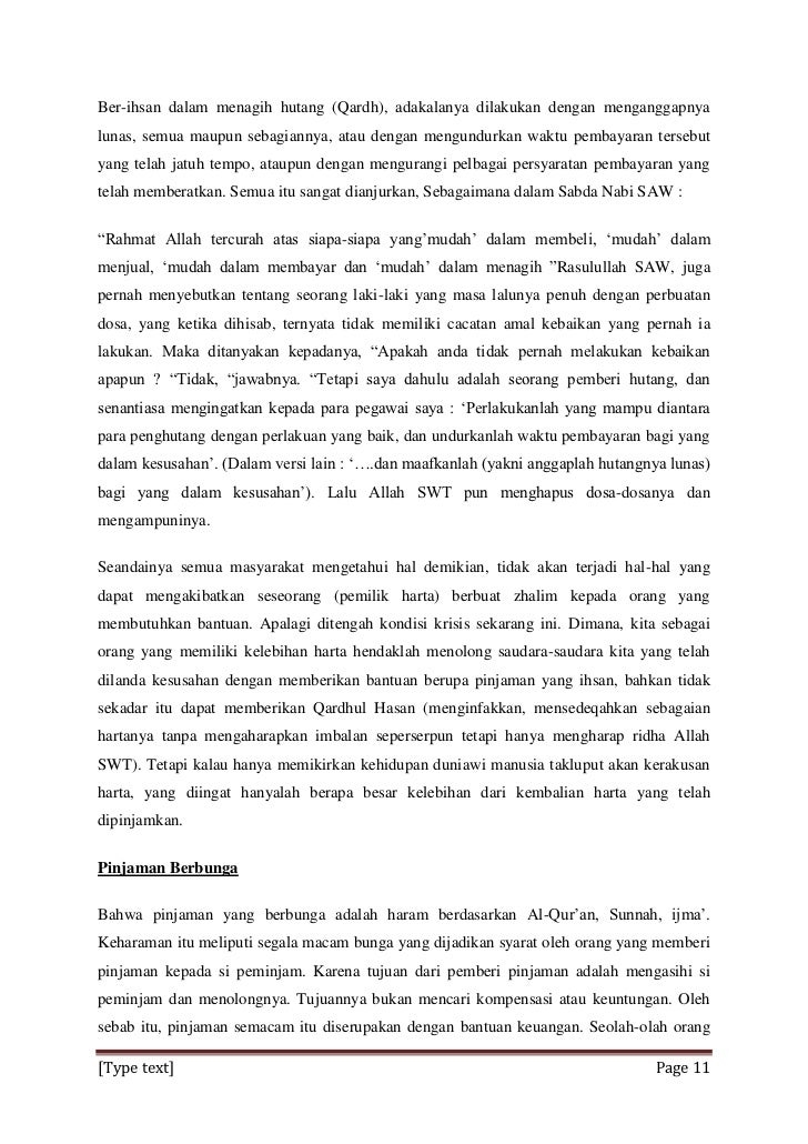 Makalah Qardh Al Hasan