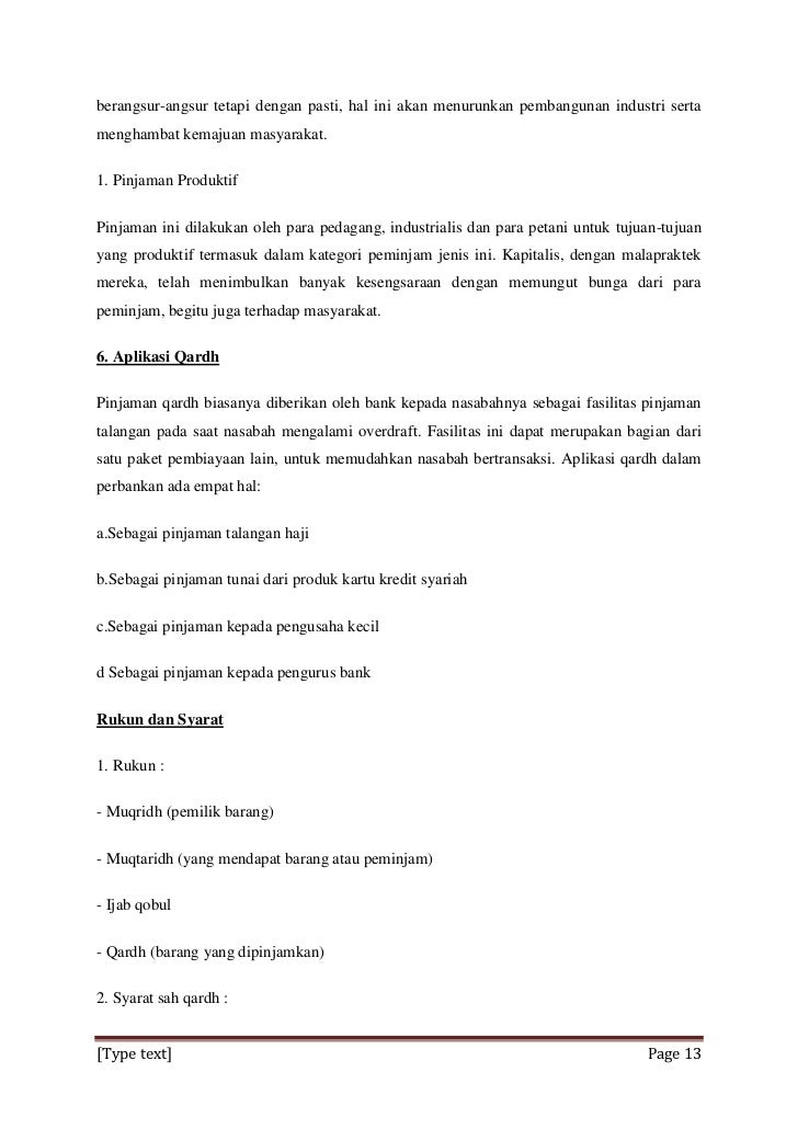 Makalah Qardh Al Hasan