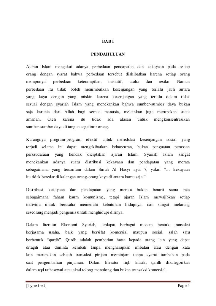 Makalah Qardh Al Hasan