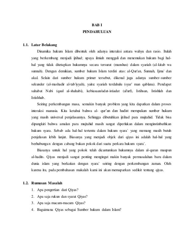 Makalah Qiyas