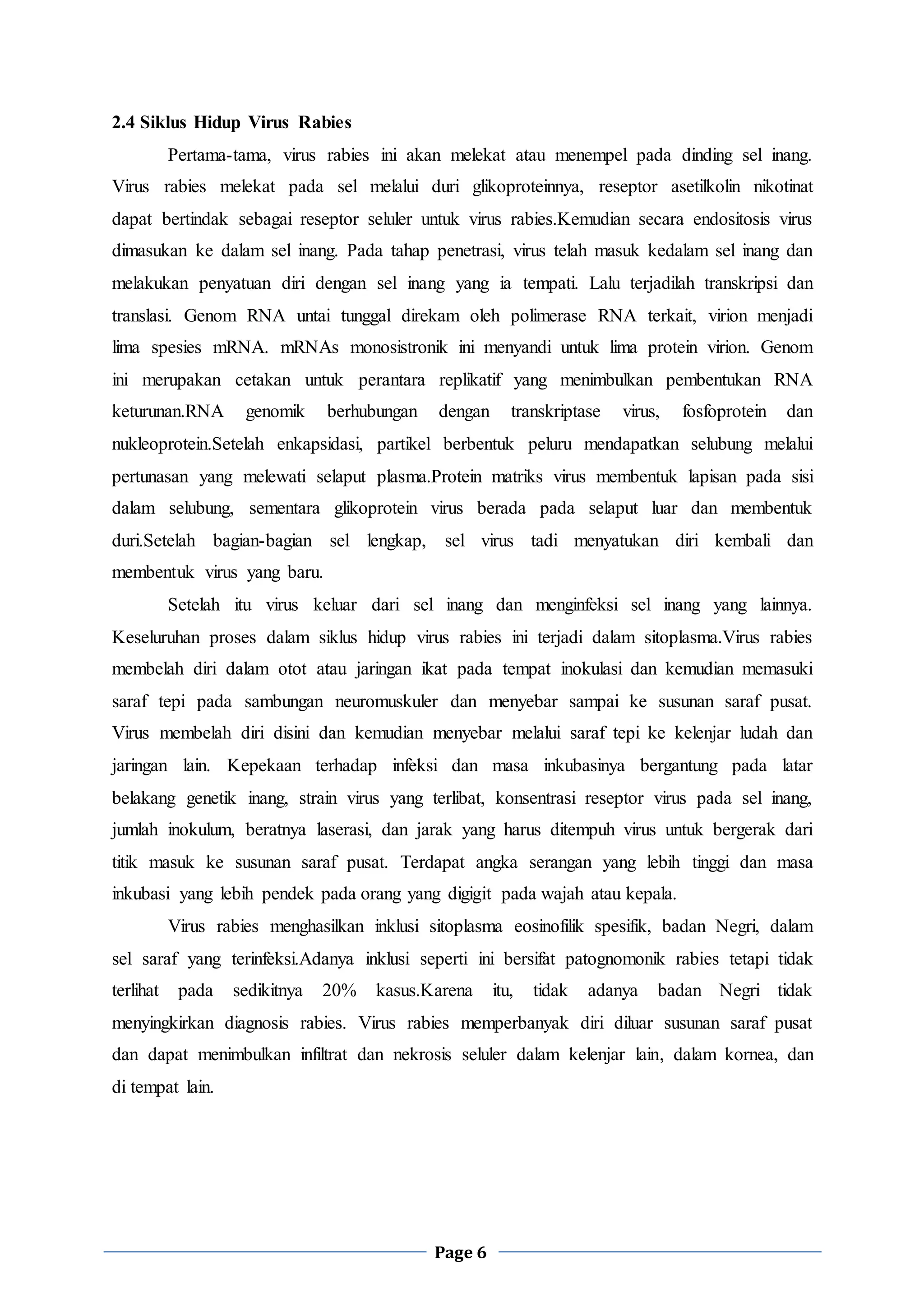 Makalah Rabies | DOCX