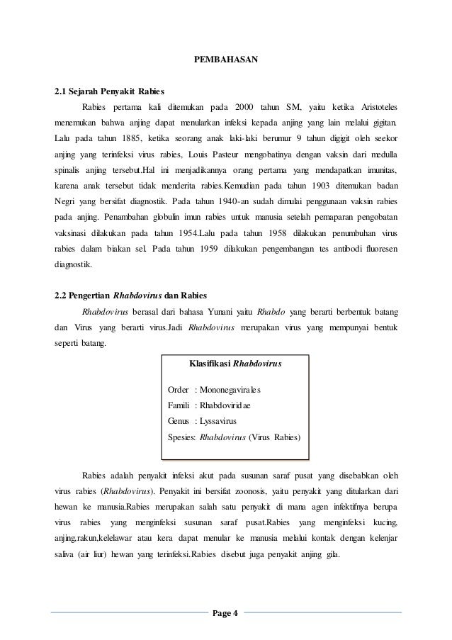Download Makalah Rabies Pdf - Guru Paud