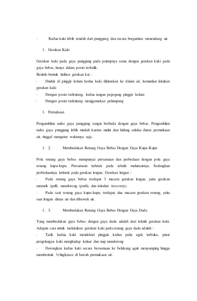 Makalah Renang