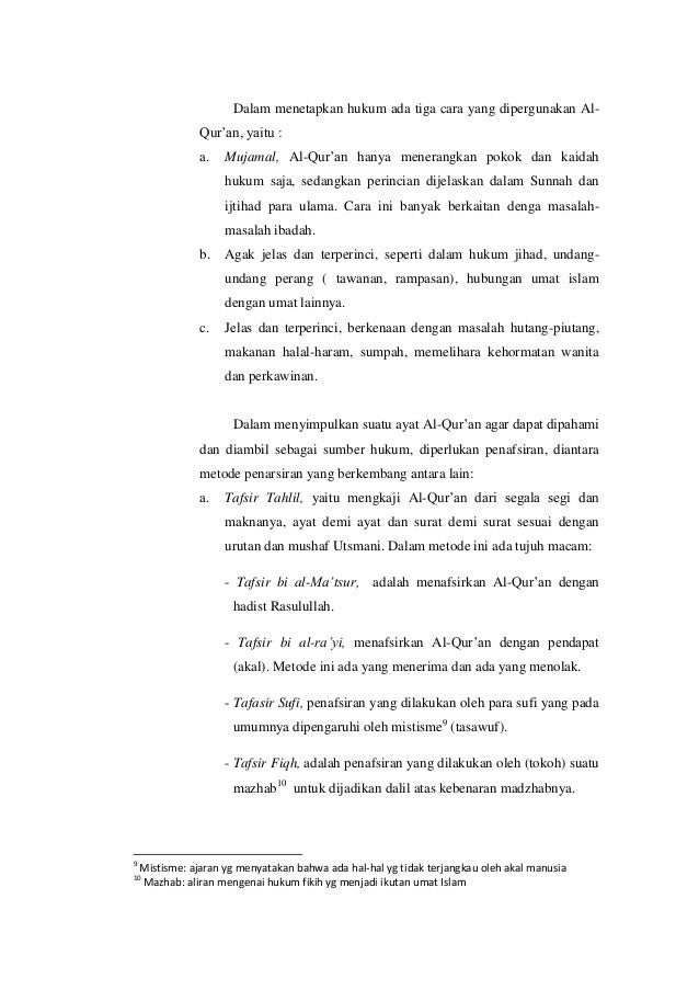 HUKUM ISLAM DALAM KEHIDUPAN MUSLIM DI INDONESIA