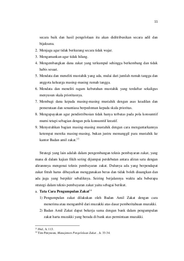Pengelolaan dan Pengembangan Zakat