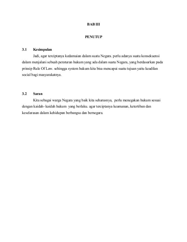 Makalah Rule Of Law