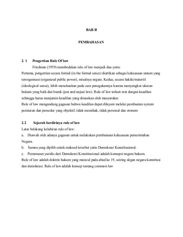 Makalah Rule Of Law
