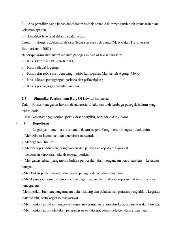 Makalah Rule Of Law