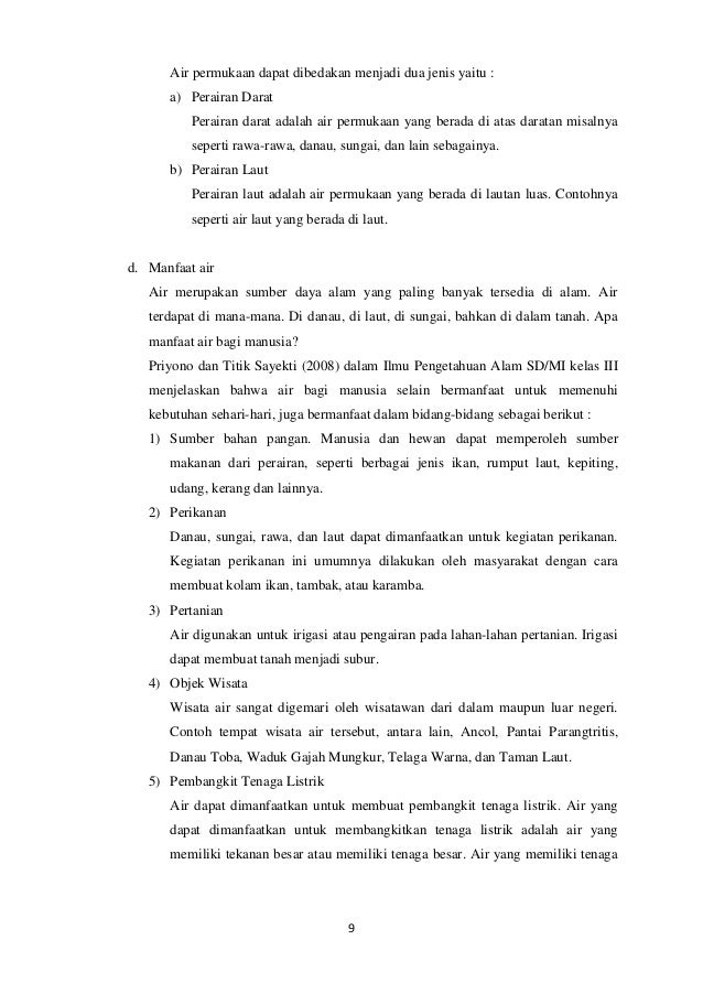 Tugas Makalah SDA (Air)