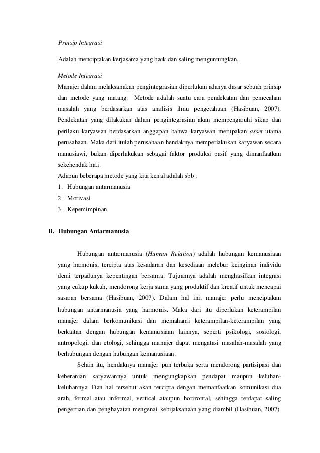 Psikologi Sumber Daya Manusia Integrasi Dalam Perusahaan Psikologi Sumber Daya Manusia Integrasi Dalam Perusahaan