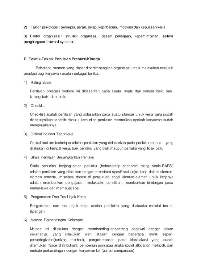 Makalah Sebelum Uts Penilaian Kinerja