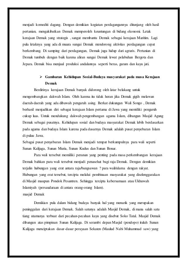 Makalah sejarah tentang perlawanan kerajaan demak terhadap ...