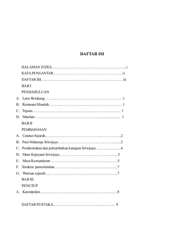 18++ Contoh daftar isi dalam makalah do info