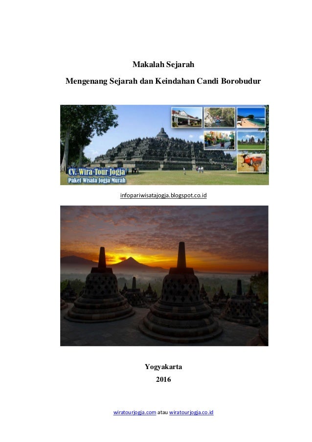 Makalah sejarah candi borobudur