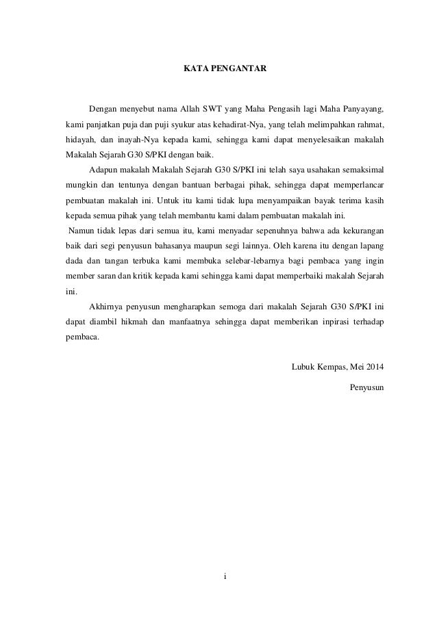 Rangkuman G 30 S Pki Mudah