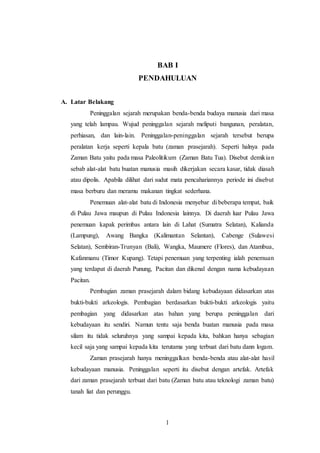 Makalah sejarah indonesia (flake tool)