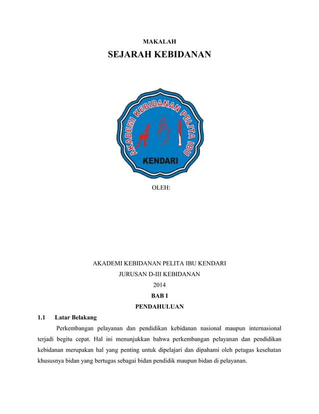 Makalah sejarah kebidanan  PDF