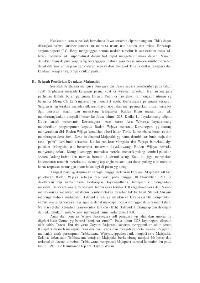 Makalah sejarah kerajaan majapahit & pajajaran