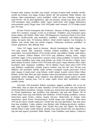 Makalah sejarah pendidikan di indonesia