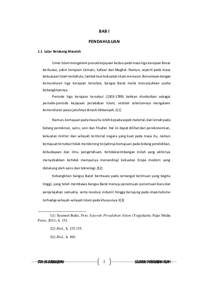 Makalah sejarah peradaban i slam penjajahan barat terhadap