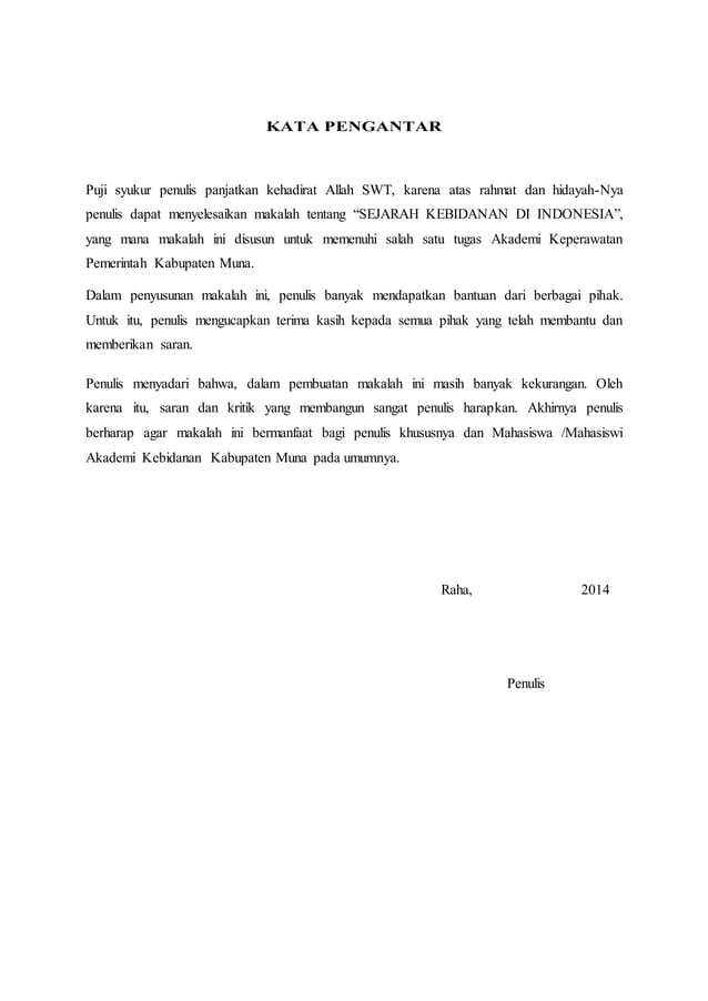 Makalah sejarah perkembangan kebidanan di indonesia