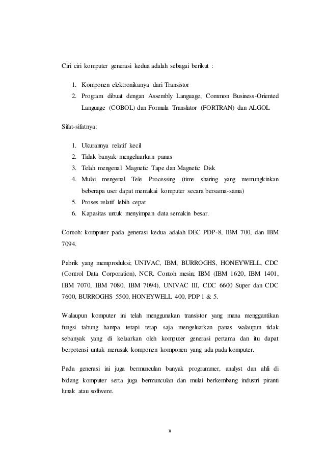 Makalah Sejarah Perkembangan Komputer Dari Awal Hingga Saat Ini