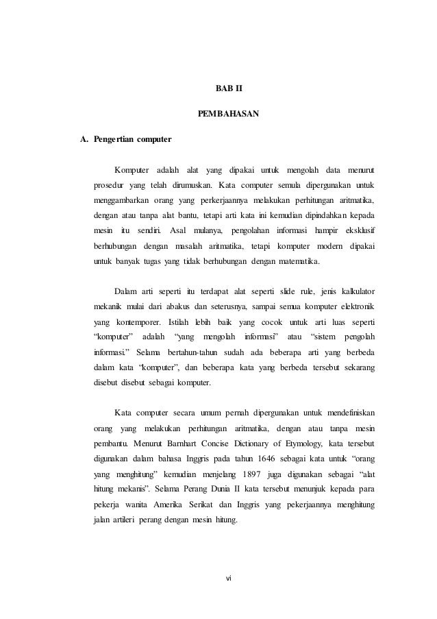 Makalah sejarah perkembangan komputer dari awal hingga Makalah sejarah perkembangan komputer dari awal hingga