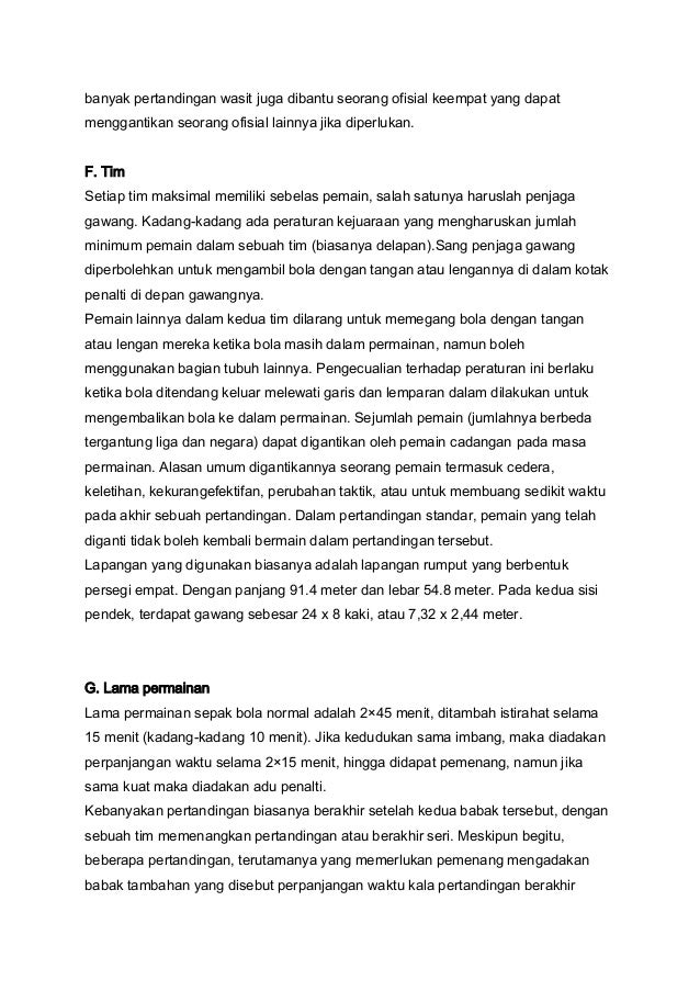 Makalah Tentang Sejarah Sepak Bola