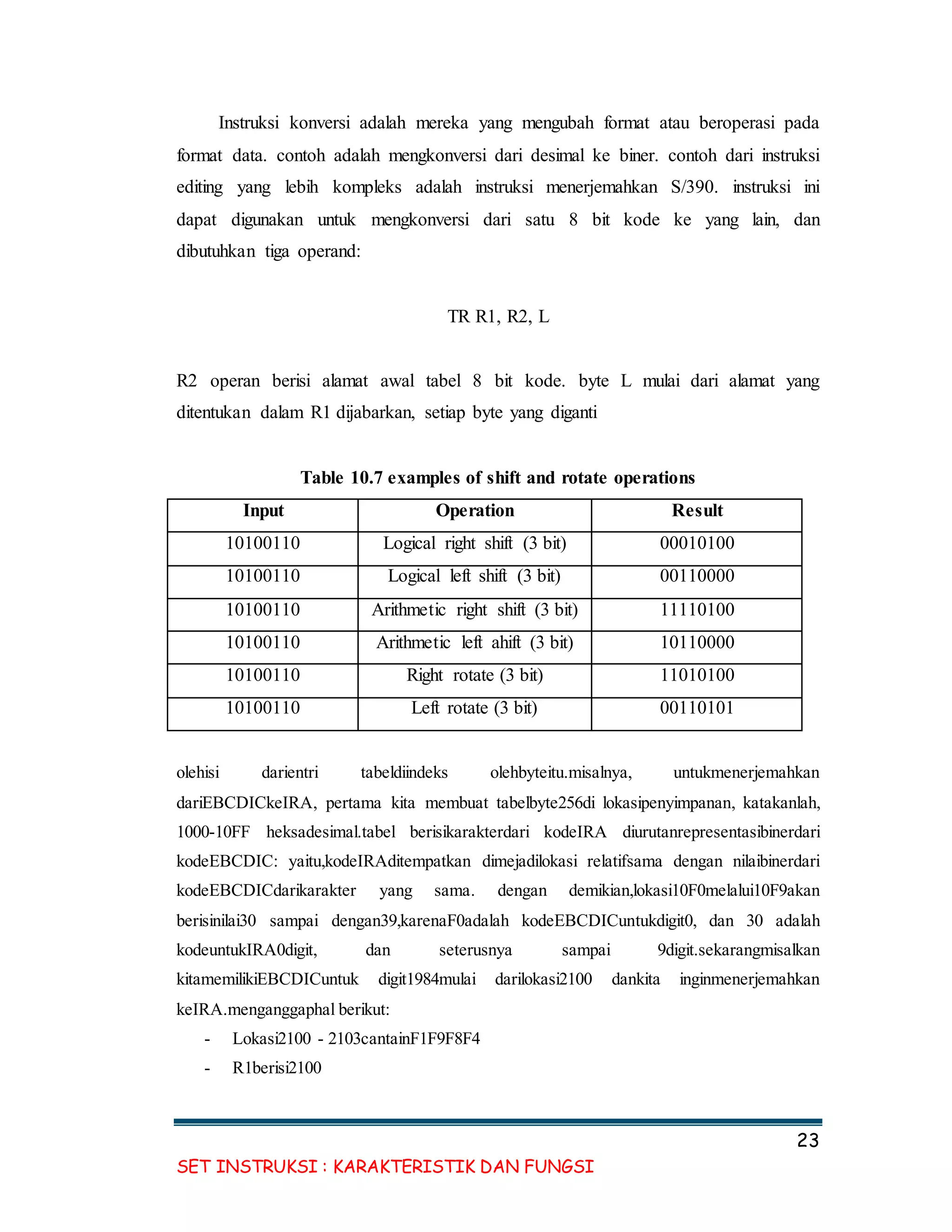 Makalah set instruksi | DOCX