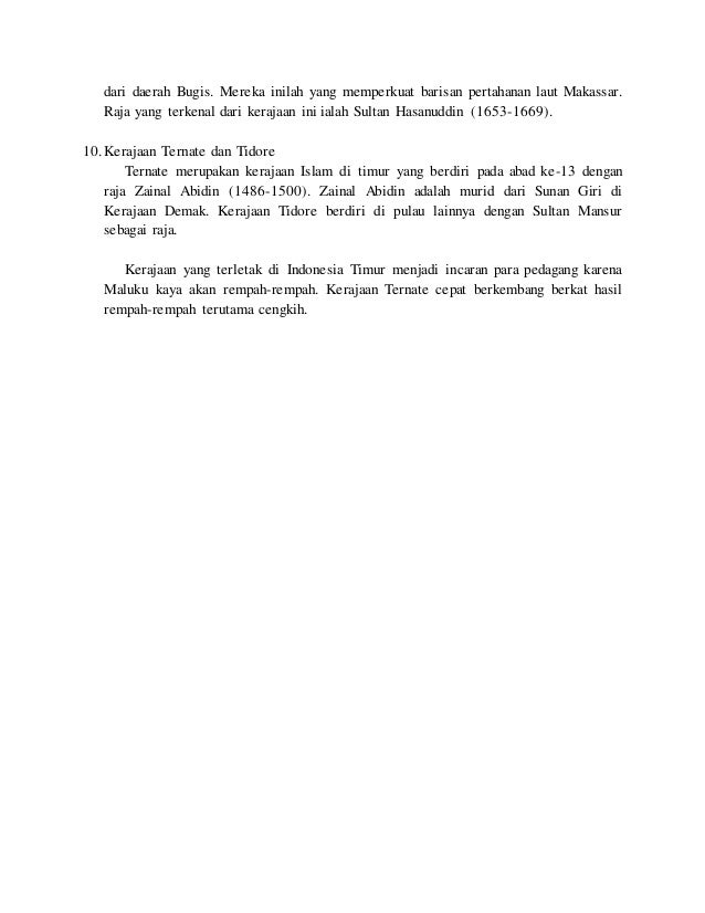 Makalah Kerajaan Kerajaan Islam Di Indonesia