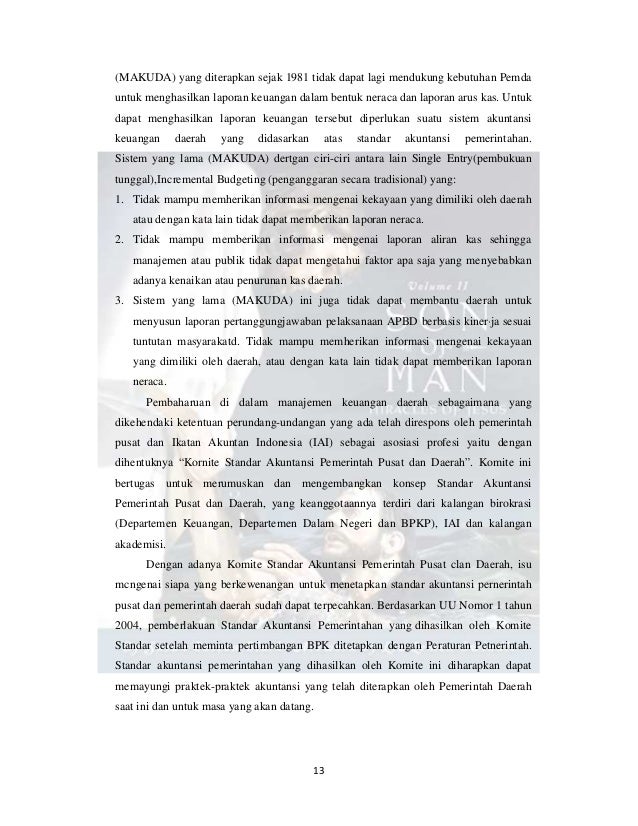 Makalah Sistem Akuntansi Pemerintah Daerah