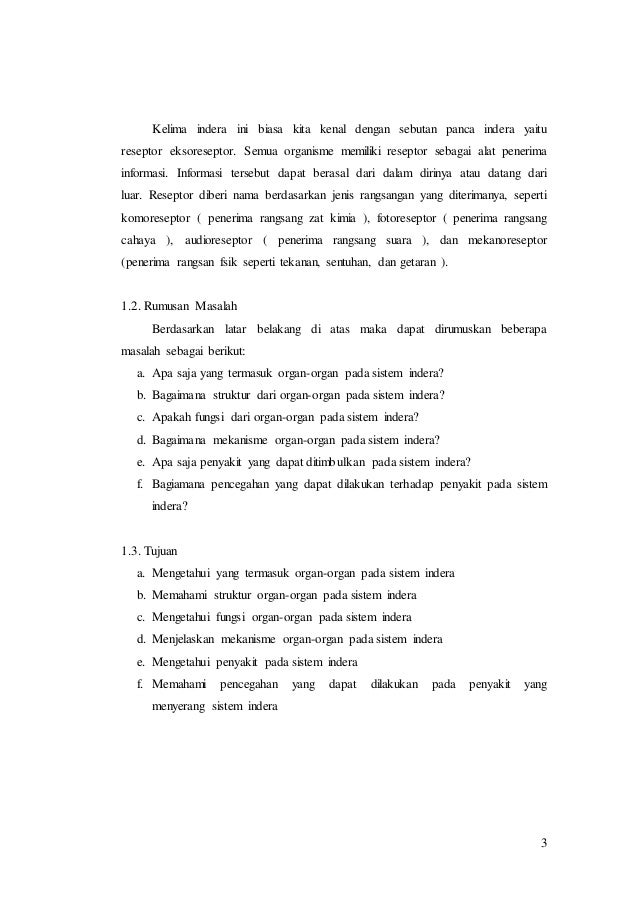 Makalah Sistem Indera