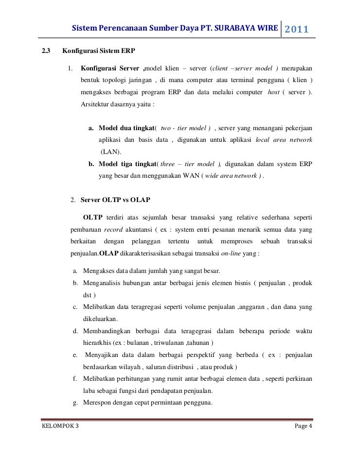 Makalah Sistem Informasi Akuntansi Spsdp Studi Kasus Pt Surabaya Wi