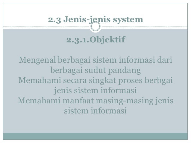 SISTEM INFORMASI (POWER POINT)