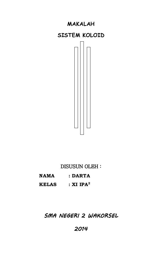 Makalah sistem koloid