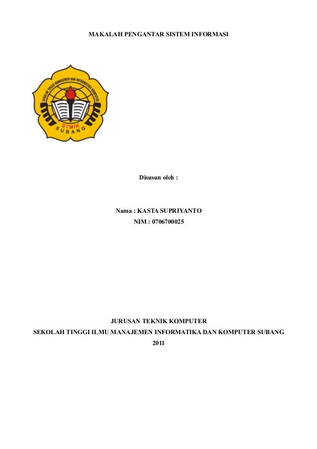 Contoh Makalah Sistem Komputer