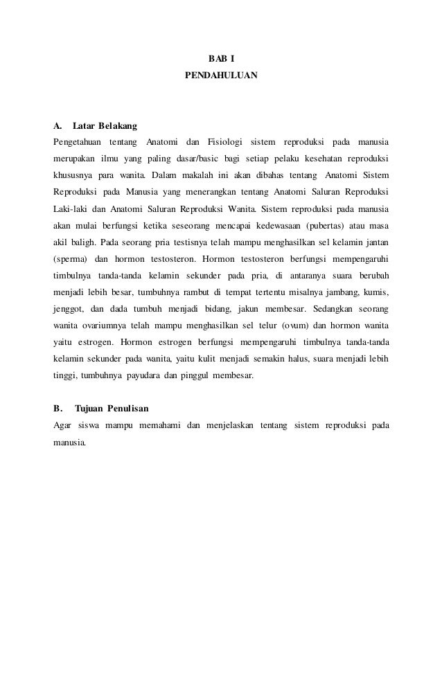 Doc Makalah Sistem Reproduksi Manusia Docx Bayu Sugara Academia Edu