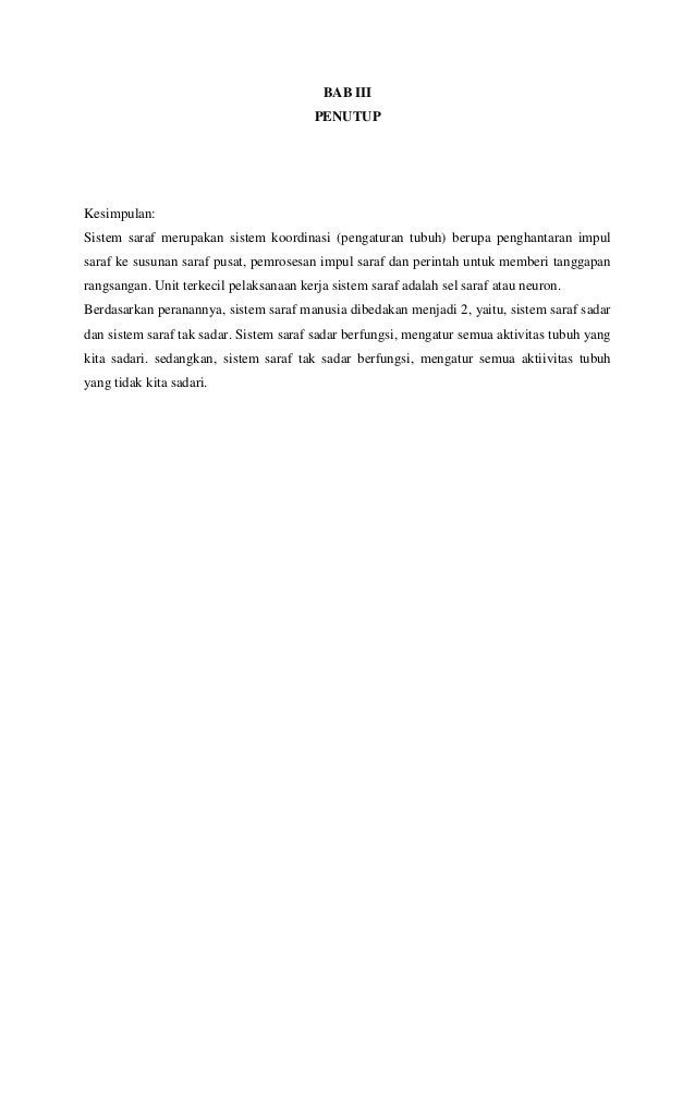 Makalah sistem saraf