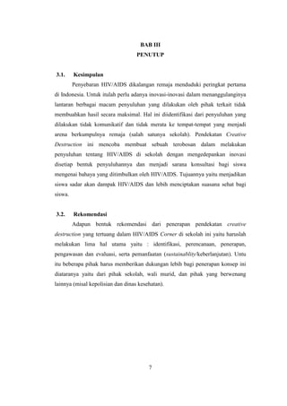 Penanggulangan Hiv Aids Pada Kalangan Remaja Pdf