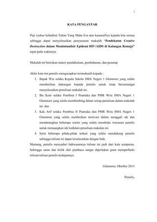 Penanggulangan Hiv Aids Pada Kalangan Remaja Pdf