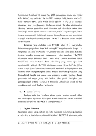 Penanggulangan HIV/AIDS pada Kalangan Remaja | PDF