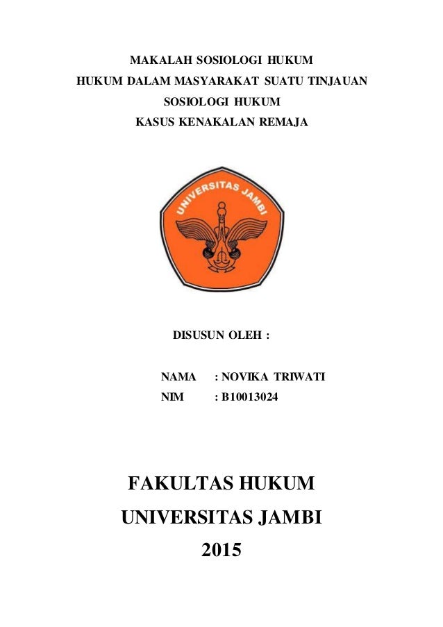 Makalah Sosiologi Hukum Vika