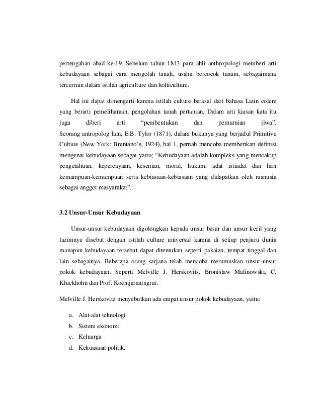 Makalah sosiontropologi kebudayaan Makalah sosiontropologi kebudayaan