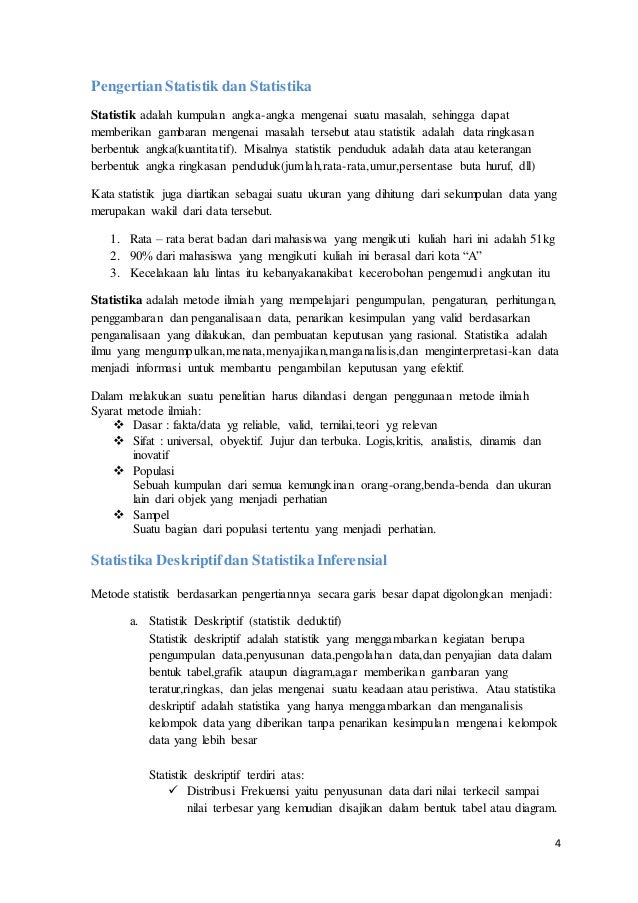 Makalah Statistika Dasar