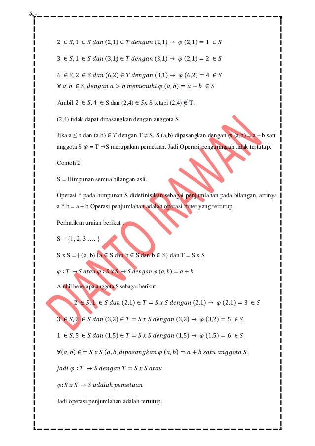 Contoh Himpunan Pemetaan - Ternyata Kabar Viral