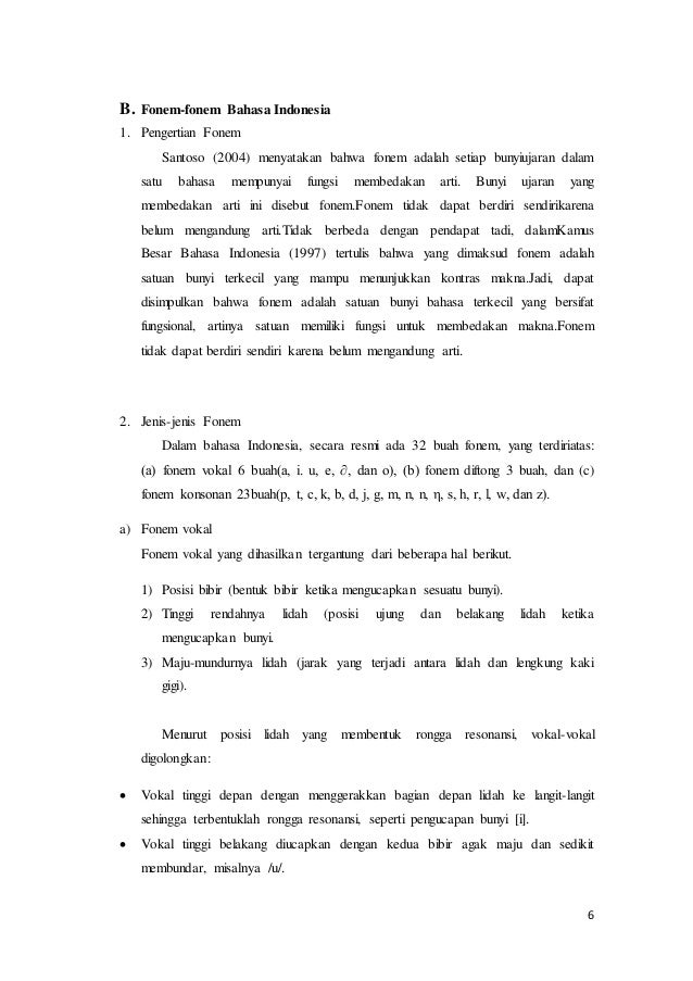 Makalah struktur fonologi bahasa indonesia