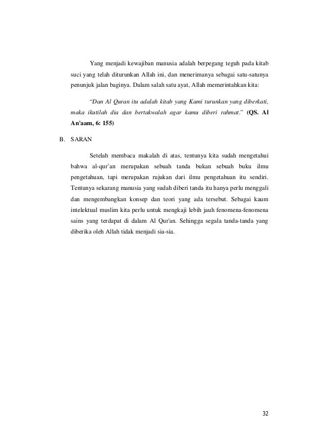 Makalah Studi Islam 4 Ayat Ayat Sains Al Qur An