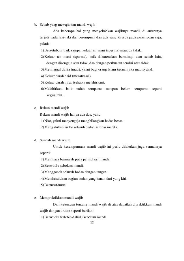  Doa Niat Dan Rapikan Cara Mandi Harus  Junub Yg Benar