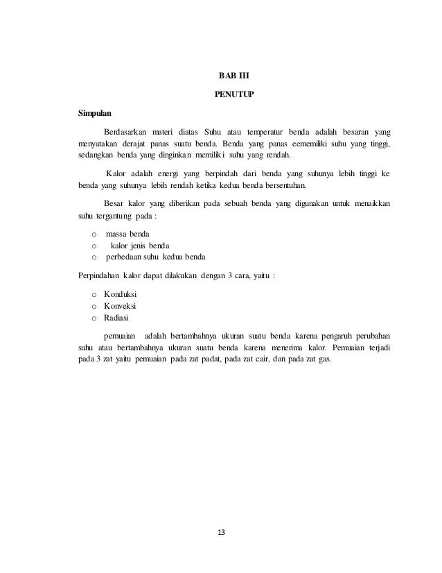 Makalah Suhu Dan Kalor Makalah Suhu Dan Kalor